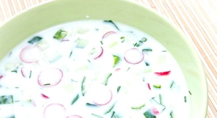 Окрошка с редиской