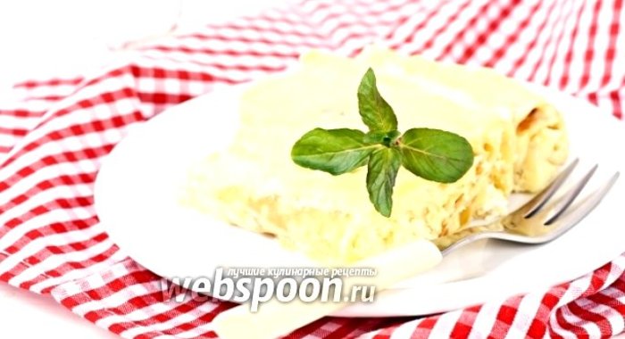 Налистники под заварным кремом