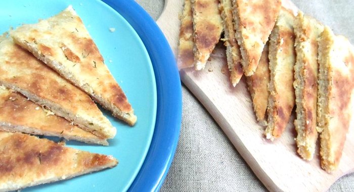 Сырные лепешки с укропом