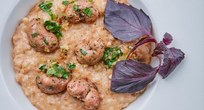 Ризотто с кроличьими почками