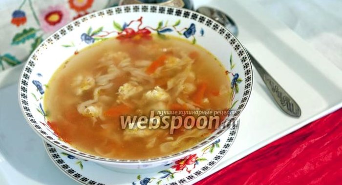 Суп томатный с фрикадельками