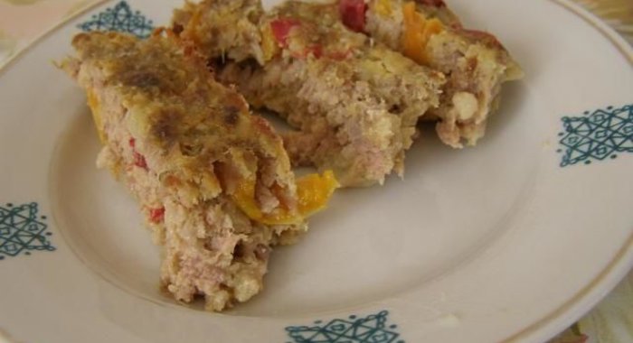 Рулет из куриного фарша в духовке