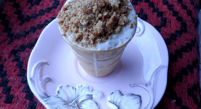 Бананово - сливочное мороженое с сюрпризом