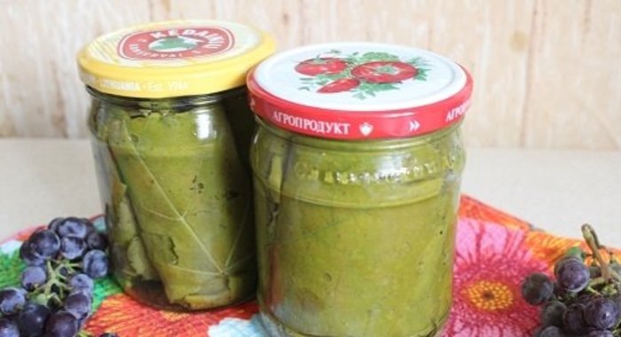 Маринованные виноградные листья