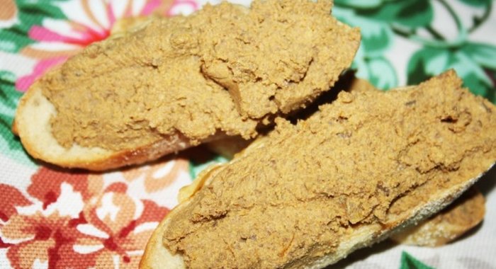 Паштет из говяжьей печени с овощами