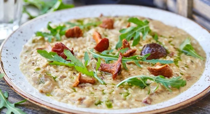 Ризотто с лисичками