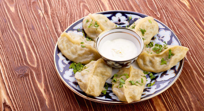 Манты с мясом