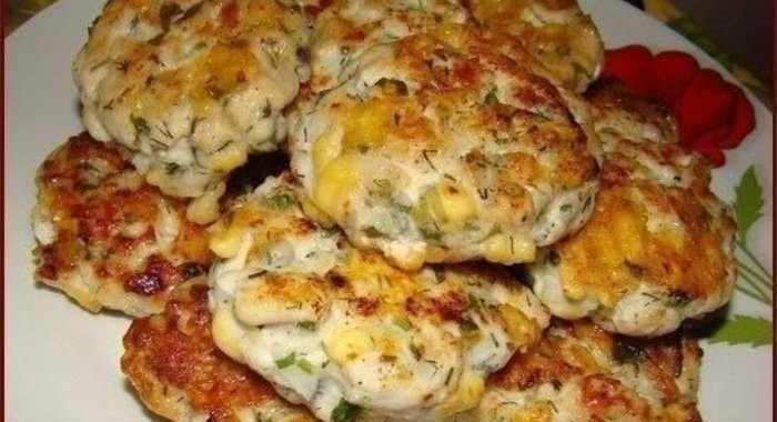 Куриные котлеты с сыром на кефире