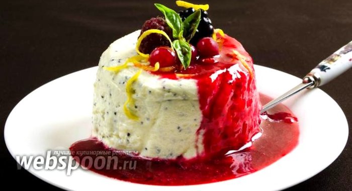 Творожно-маковый мусс