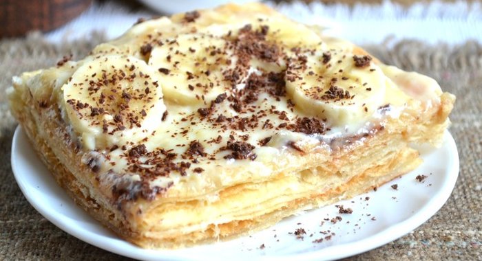 Торт Наполеон из готового слоеного теста