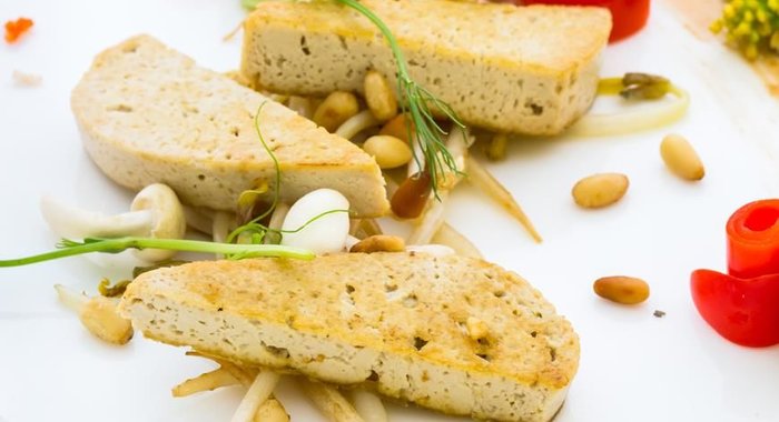 Жареные овощи с тофу