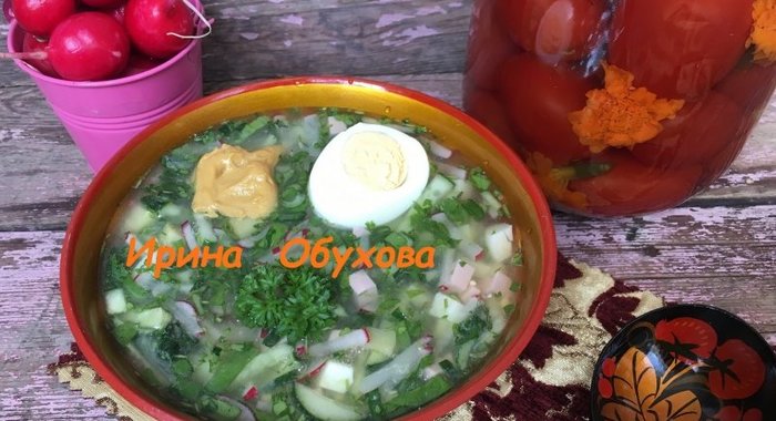 Окрошка на рассоле