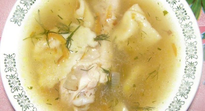 Салма в бульоне