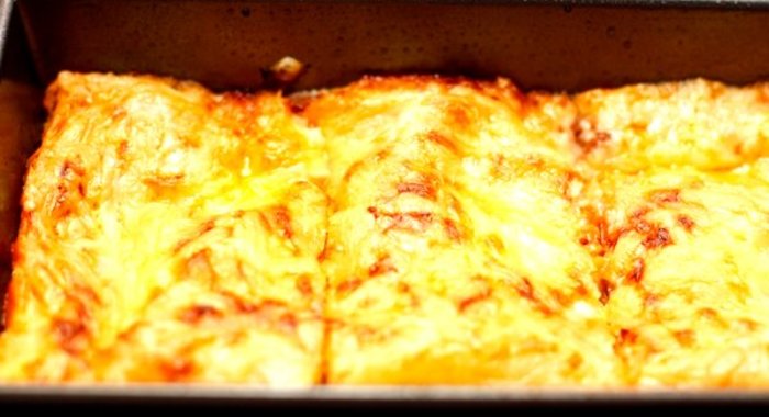 Лазанья с куриным фаршем