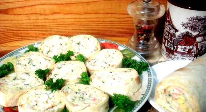 Лаваш на завтрак