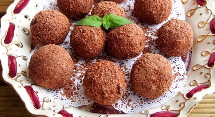 Шоколадные конфеты из пшена