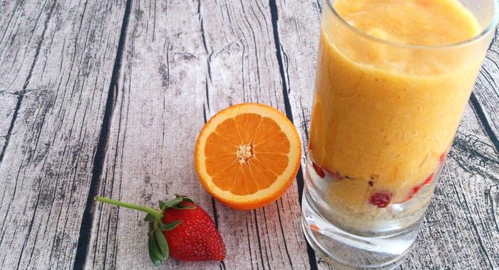 Быстрый десерт с манго