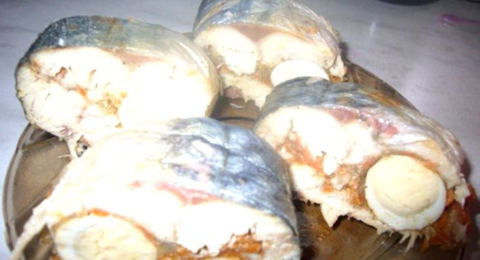 Рулет из рыбы с желатином