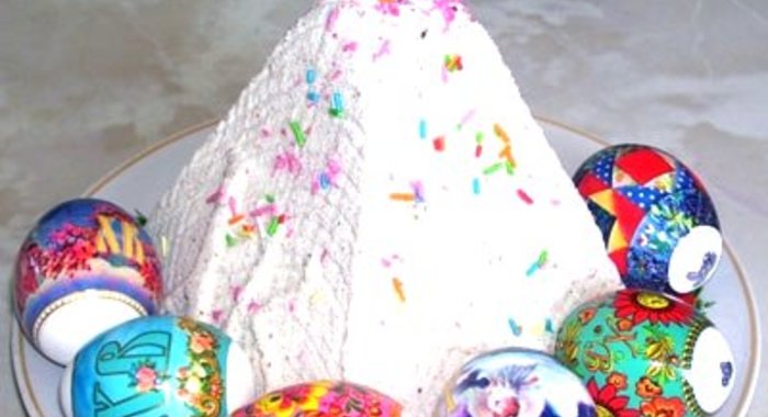 Творожная пасха без масла