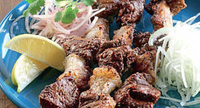 Шашлык думба-жигар