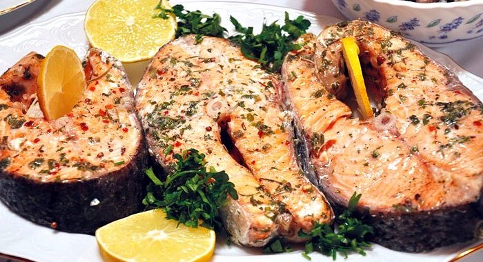 Cтейк из рыбы в духовке