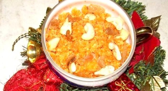 Халва из моркови с кешью (Gajjar Halwa)