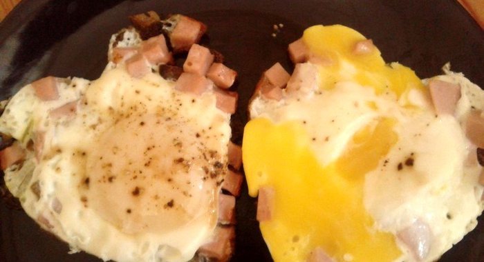 Омлет Валентинка