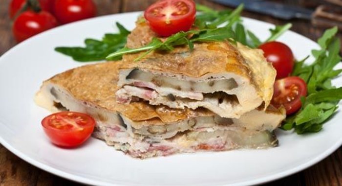 Омлет с баклажанами