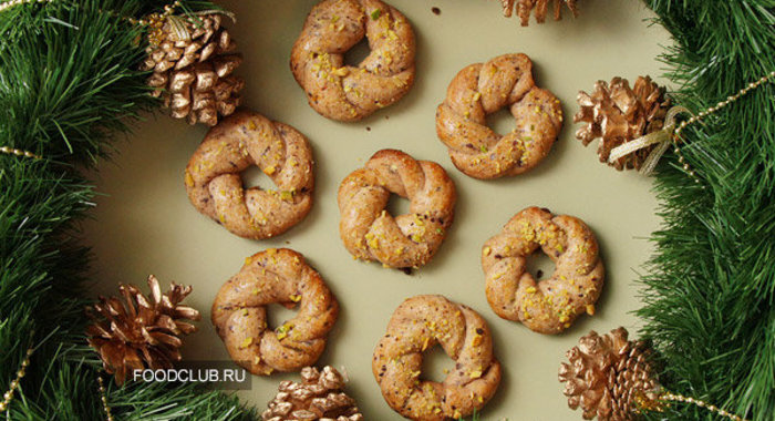 Печенье «Рождественские венки»