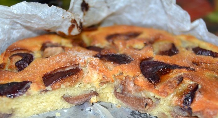 Сладкий пирог с нектаринами