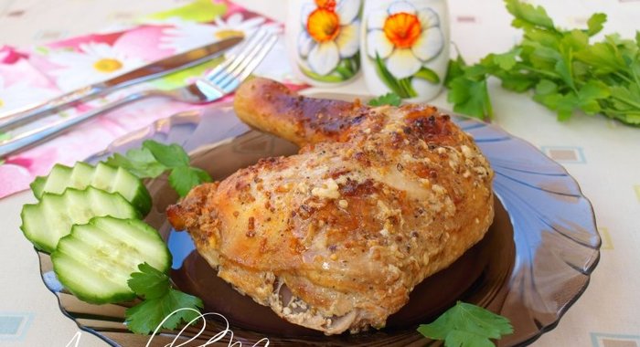 Курочка в медово-горчичном маринаде