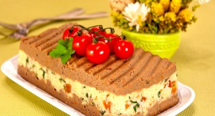 Паштет с куриной печенью и сыром