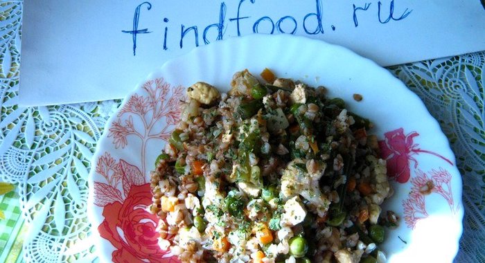 Гречка с адыгейским сыром