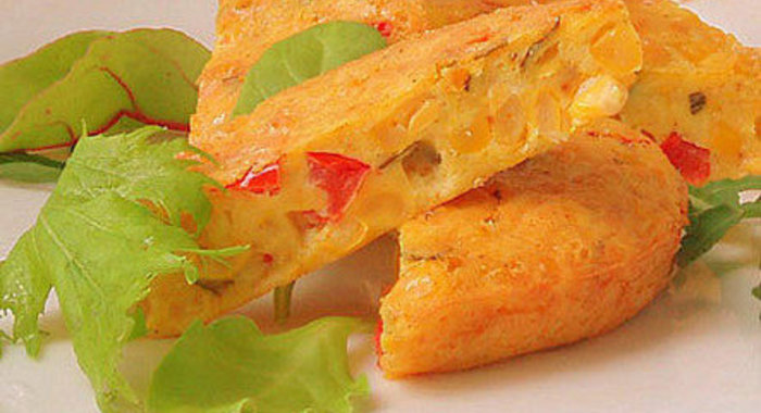 Запеканка с сыром и кукурузой