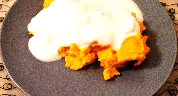 Тыквенная запеканка с йогуртом