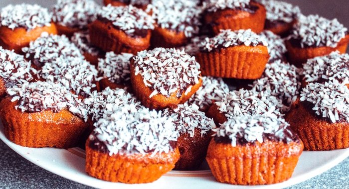 Постные медовые кексы