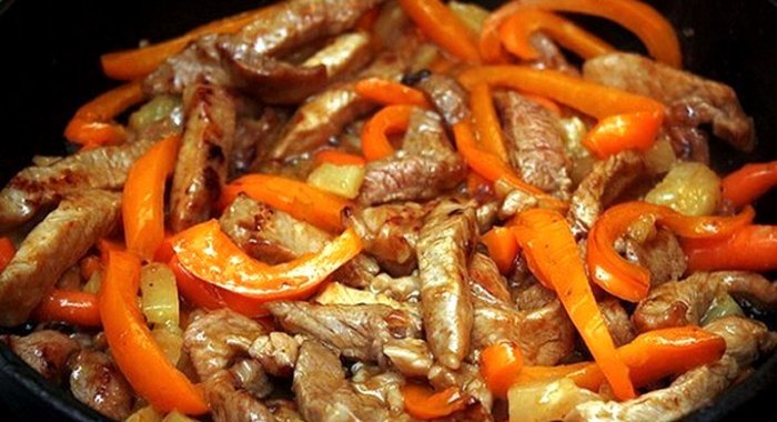 Жаркое с болгарским перцем