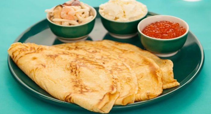 Пышные блинчики на сметане