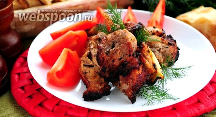 Шашлык из свинины на минеральной воде