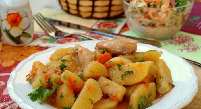 Жаркое с курицей