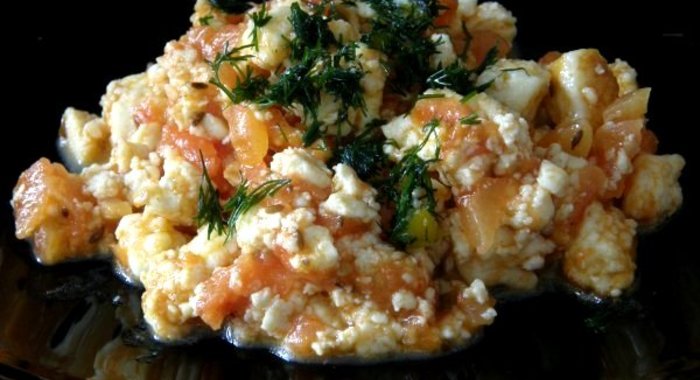 Вегетарианский омлет без яиц