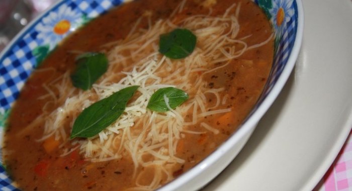 Итальянский овощной суп Минестроне