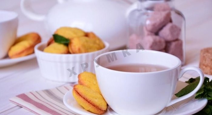 Кукурузное печенье с мятным ганашем