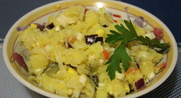 Зимний картофельный салат