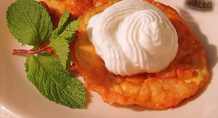 Оладьи из баклажанов с медом