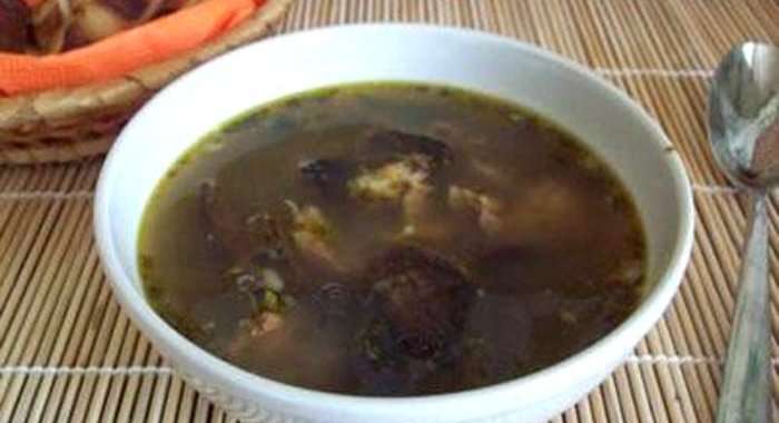 Кислые щи с грибами