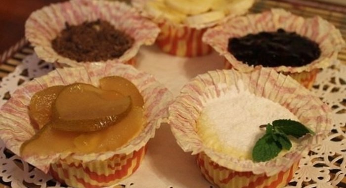 Творожные кексы в микроволновке