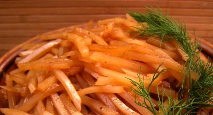 Салат картофельный корейский