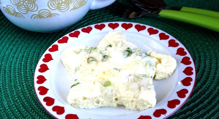 Паровой омлет с цветной капустой