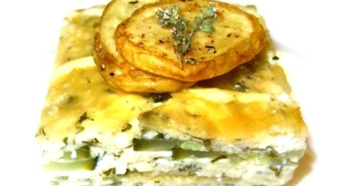 Запеканка из кабачков с творогом